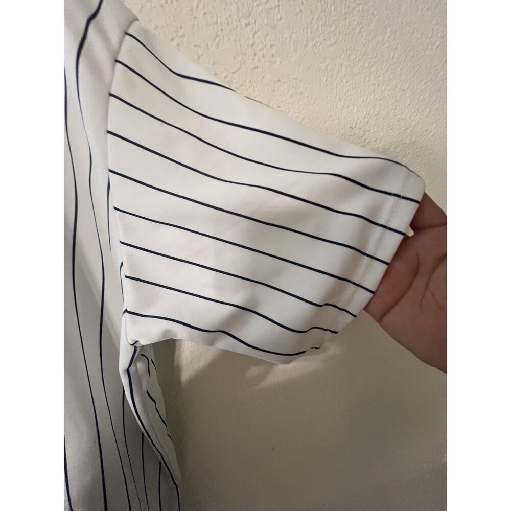 Mitchell’s & Ness New York Yankees Derek Jeter Stripped Jersey SZ 54 PLS Read - Picture 14 of 16